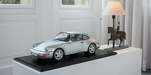 ミニチャンプス 1/8 ポルシェ 911 (964) 30 JAHRE  911 1993 ポーラー シルバーメタリック (99) 99台押さえるMinichamps 1/8 Porsche 911 (964) 30 JAHRE 911 1993 POLAR-SILBER-METALLIC (99) limited: Only 99 copies