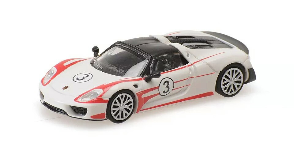 ミニチャンプス 1/87 ポルシェ 918 スパイダー #3 year 2013 Salzburg design ホワイト/レッド Minichamps 1:87 Porsche 918 Spyder #3 year 2013 Salzburg design white / red