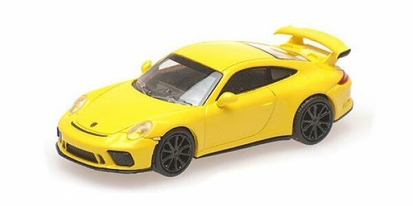 ミニチャンプス 1/87 ポルシェ 911 GT3 2017 イエロー Minichamps 1:87 Porsche 911 GT3 built in 2017 in yellow