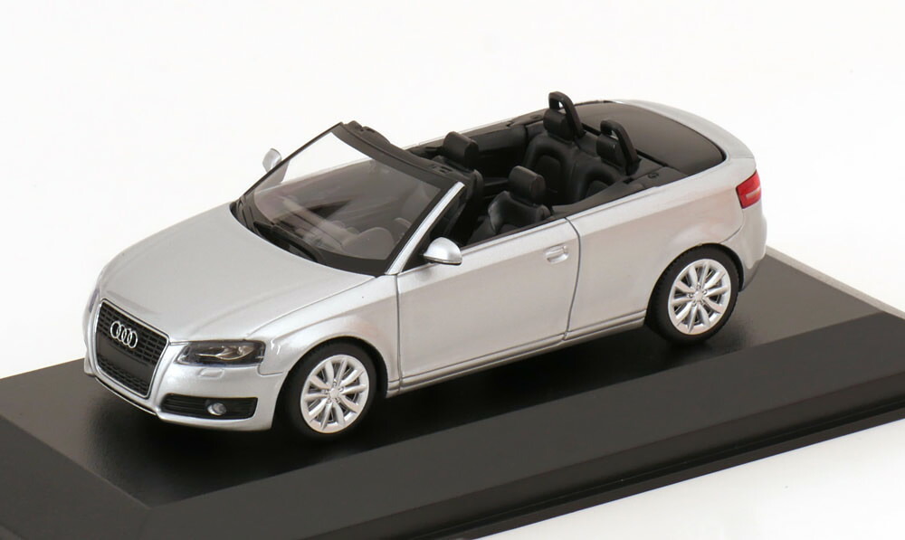 ミニチャンプス 1/43 アウディ A3 コンバーチブル 2007 シルバー マキシチャンプス コレクションMinichamps 1:43 Audi A3 Convertible 2007 silver Maxichamps Collection|Reowide モデルカー カタログ SHOP