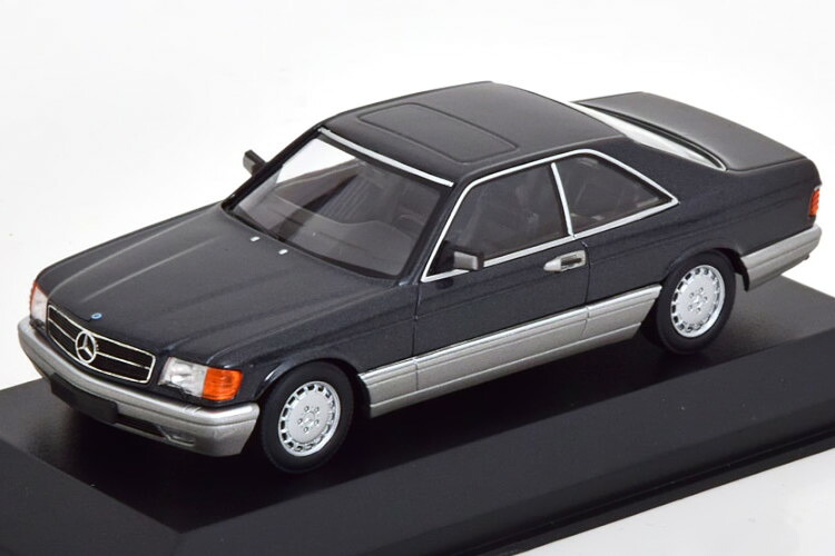 ミニチャンプス 1/43 メルセデス 560 SEC C126 クーペ 1986 ダークグレーメタリック マキシチャンプスコレクション Minichamps 1:43 Mercedes 560 SEC C126 Coupe 1986 darkgrey-metallic Maxichamps Collection