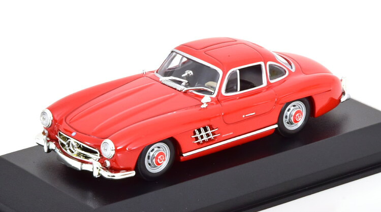 ミニチャンプス 1/43 メルセデス 300SL W198 ガルウィング 1955 レッド マキシシャンプス コレクションMinichamps 1:43 Mercedes 300SL W198 Gullwing 1955 red Maxichamps Collection|Reowide モデルカー カタログ SHOP