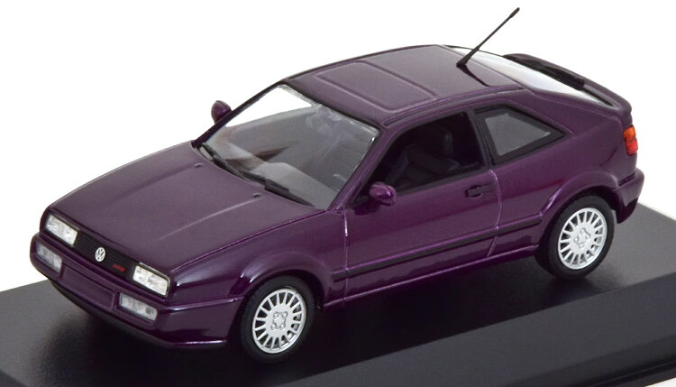 ミニチャンプス 1/43 フォルクスワーゲン コラード G60 1990 パープルメタリック マキシチャンプスコレクションMinichamps 1:43 VW Corrado G60 1990 purple-metallic Maxichamps Collection|Reowide モデルカー カタログ SHOP