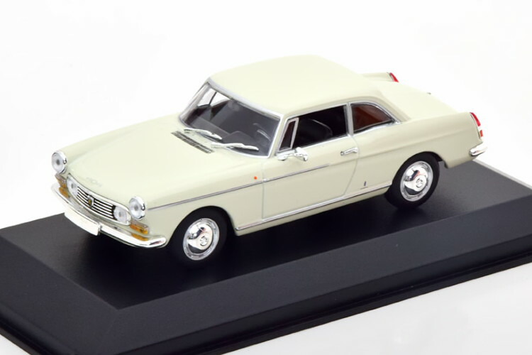 ミニチャンプス 1/43 プジョー 404 クーペ 1962 クリーム マキシチャンプス コレクション Minichamps 1:43 Peugeot 404 Coupe 1962 creme Maxichamps Collection