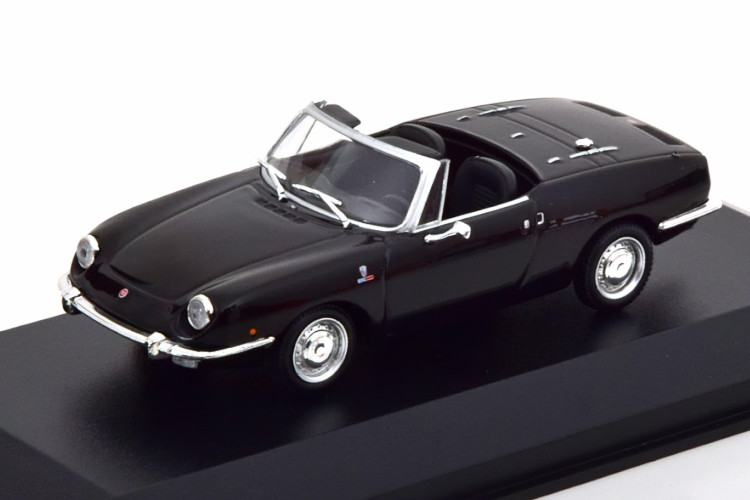 ミニチャンプス 1/43 フィアット 850 スポーツ スパイダー 1968 ブラック マキシチャンプス コレクションMinichamps 1:43 Fiat 850 Sport Spider 1968 black Maxichamps Collection|Reowide モデルカー カタログ SHOP
