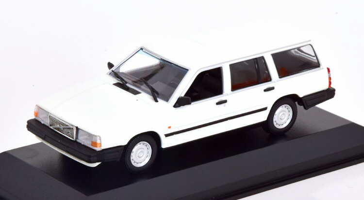 ミニチャンプス 1/43 ボルボ 740 GL ブレーク 1986 ホワイト マキシチャンプス コレクション Minichamps 1:43 Volvo 740 GL Break 1986 white Maxichamps Collection