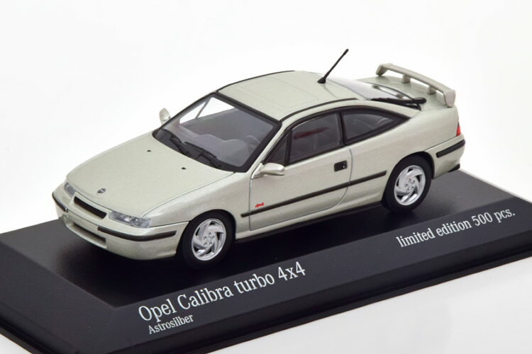 ミニチャンプス 1/43 オペル カリブラ ターボ 4x4 1992 シルバー 500台限定 Minichamps 1:43 Opel Calibra Turbo 4x4 1992 silver Limited Edition 500 pcs