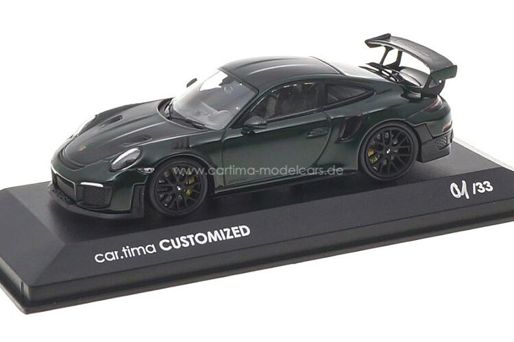 ミニチャンプス 1/43 ポルシェ 911 (991 2) GT2 RS ブリティッシュレーシング グリーン ブラック 33台限定 Minichamps 1:43 Porsche 911 (991 2) GT2 RS British Racing green/Rad schwarz Limited Edition 33