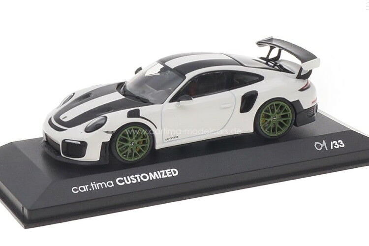 ミニチャンプス 1/43 ポルシェ 911 (991 2) GT2 RS 白いこと 緑であること 33台押さえる\u003cBR\u003eMinichamps 1:43 Porsche 911 (991 2) GT2 RS Wei?/Rad Olivgr?n Limited Edition 33