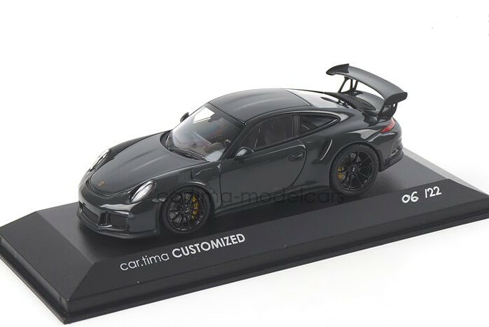 ミニチャンプス 1/43 ポルシェ 911 (991) GT3 RS 薄墨色黒いこと 22台押さえるMinichamps 1:43 Porsche 911 (991) GT3 RS Grauschwarz/Rad schwarz Limited Edition 22