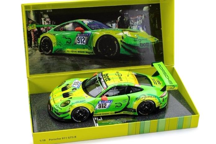 楽天市場】ミニチャンプス 1/18 ポルシェ 911 GT3 R #33