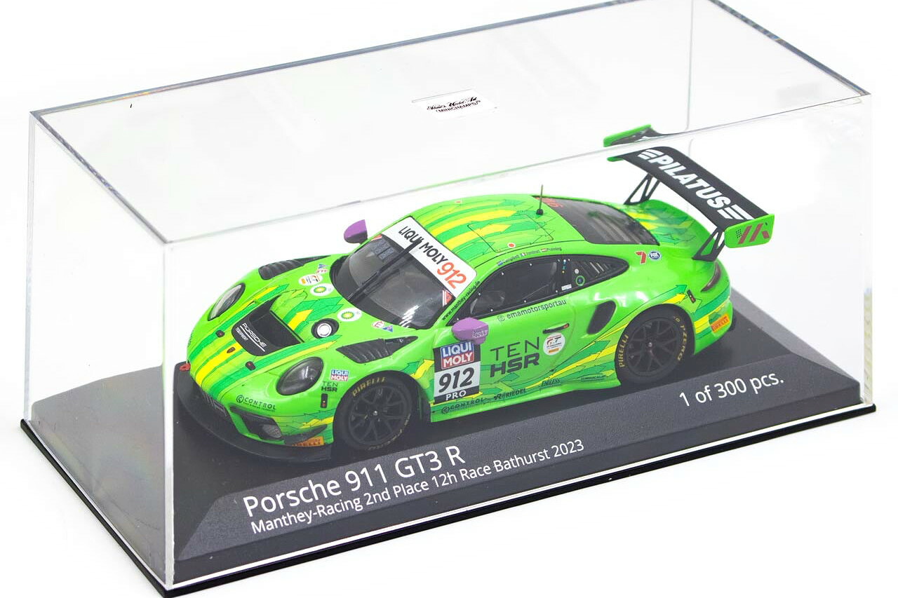 ミニチャンプス 1/43 ポルシェ GT3 R #912 2nd バサースト12時間 2023 マンタイEMA 300台限定Minichamps 1:43 Porsche GT3 R #912 2nd 12h Bathurst 2023 Manthey EMA limitation 300 pcs|Reowide モデルカー カタログ SHOP