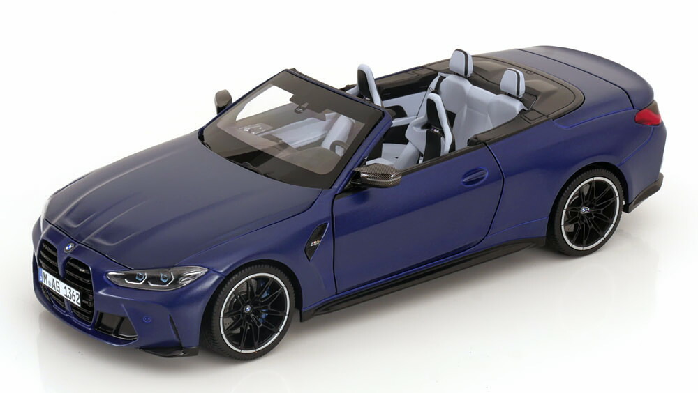 BMW特注 ミニチャンプス 1/18 BMW M4 G82 コンバーチブル 2020 マットブルーメタリック BMWスペシャルエディション 開閉 Minichamps 1:18 BMW M4 G82 Convertible 2020 matt bluemetallic special edition of BMW