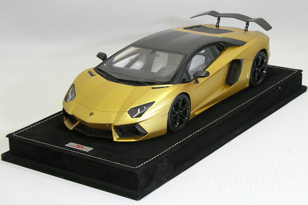 MR 1/18 ランボルギーニ アヴェンタドール オークリー・デザイン マットゴールド 20台限定 ディスプレイケース付｜Reowide モデルカー カタログ SHOP
