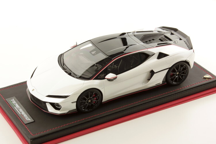 MR寄せあわせ 1/18 ランボルギーニ テメラリオ アレッジパック 2024 ホワイトメタリック 黒いこと 白いこと室内装飾 99台制限事項MR Collection 1:18 Lamborghini Temerario Allegg Pack 2024 white metallic with black white interior Limited 99 pcs