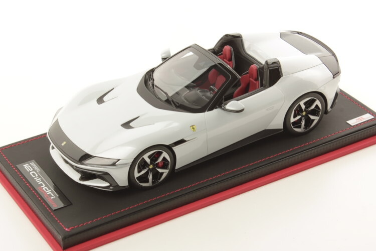 MR-ひな形 1/18 フェラーリ 12CILINDRI 細蟹 V12 830cv 2024 容れもの付 ビアンコ アルティコ ホワイトメタリック 49台押さえるMR-MODELS 1:18 FERRARI 12CILINDRI SPIDER V12 830cv 2024 BIANCO ARTICO WHITE METALLIC LIMITED 49 pcs