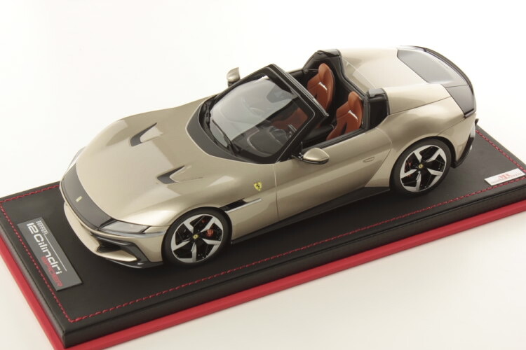 MRひな形 1/18 フェラーリ 12チリンドリ 細蟹 V12 830cv 2024  グリージオ イングリッド ライトグレーメタリック 49台押さえるMR-MODELS 1:18 FERRARI 12CILINDRI SPIDER V12 830cv 2024 GRIGIO INGRID LIGHT GREY METALLIC