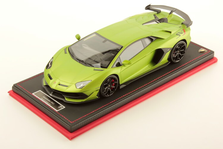【Rowwix 領域1台押さえる】 MR Collection特注 1/18 ランボルギーニ アヴェンタドール SVJ LAMBORGHINI AVENTADOR Verde Alceo