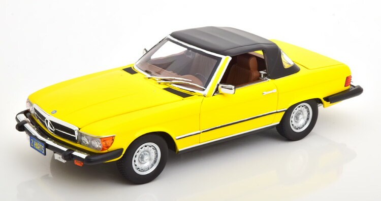 ノレブ 1 18 メルセデス 450SL R107 USバージョン 1979 イエロー 開閉Norev 1:18 Mercedes  US-Version yellow 中古