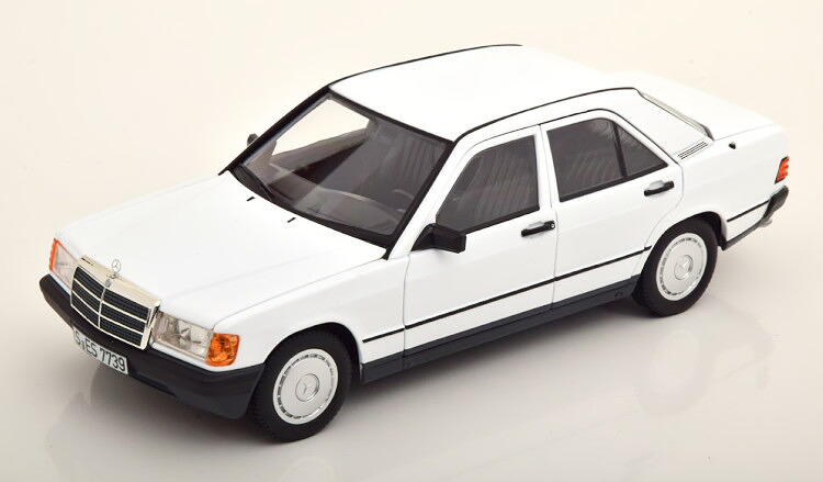 ノレブ 1/18 メルセデス 190E W201 1982 ホワイトNorev 1:18 Mercedes 190E W201 1982 white｜Reowide モデルカー カタログ SHOP