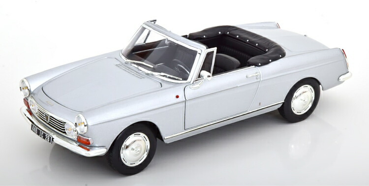 ノレブ 1/18 プジョー 404 コンバーチブル 1967 シルバー 取り外し可能なソフトトップ付き 開閉 Norev 1:18 Peugeot 404 Convertible 1967 silver with removable Softtop