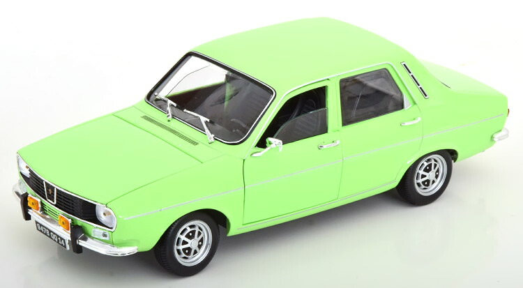 ノレブ 1/18 ルノー 12 TS サルーン 1973 ライトグリーン 開閉 Norev 1:18 Renault 12 TS Saloon 1973 lightgreen