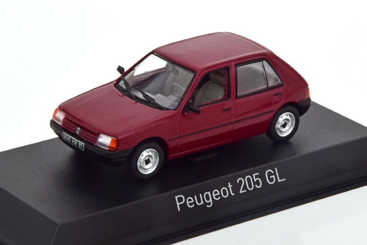 ノレブ 1/43 プジョー205 GL 1988 ダークレッドNorev 1:43 Peugeot 205 GL 1988 darkred|Reowide モデルカー カタログ SHOP