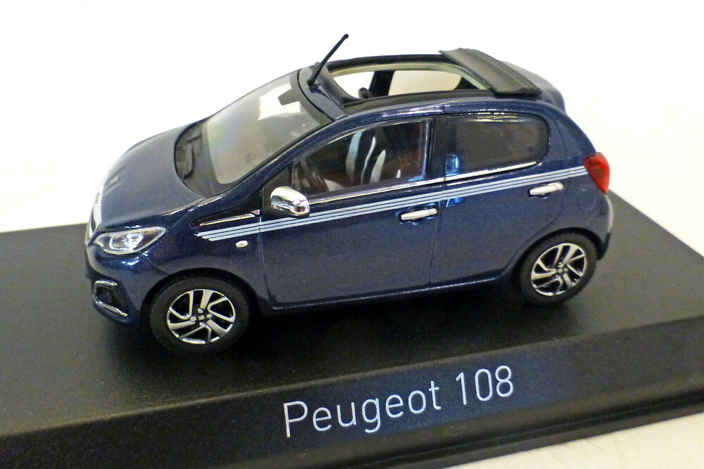 ノレブ 1/43 プジョー 108 トップ ブルーメタリック NOREV 1:43 Peugeot 108 Top blue metallic