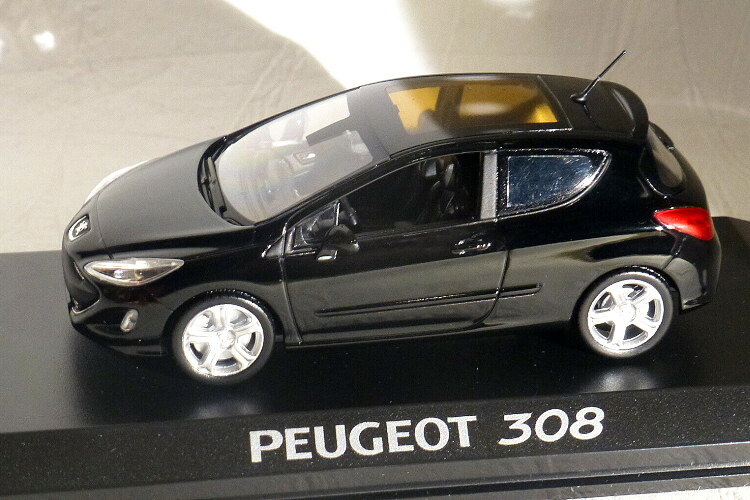 ノレブ 1/43 プジョー 308 シリーズ1 ブラックNorev 1:43 Peugeot 308 (Series 1) Black｜Reowide モデルカー カタログ SHOP