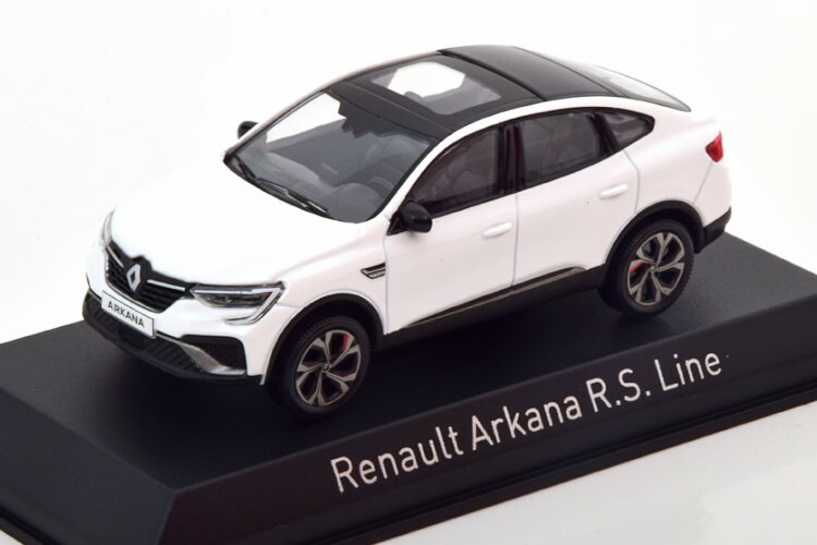 ノレブ 1/43 ルノー アルカナ RS 伝達ルート 2021 ホワイトメタリックNorev 1:43 Renault Arkana R S Line 2021 white-metallic