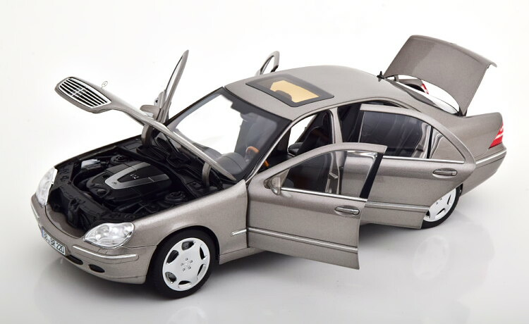 ノレブ 1/18 メルセデス・ベンツ S 600 V220 2000-2005 ライトグレーメタリック メルセデス特別版 Norev 1:18 Mercedes S 600 V220 2000-2005 lightgrey-metallic special edition of Mercedes