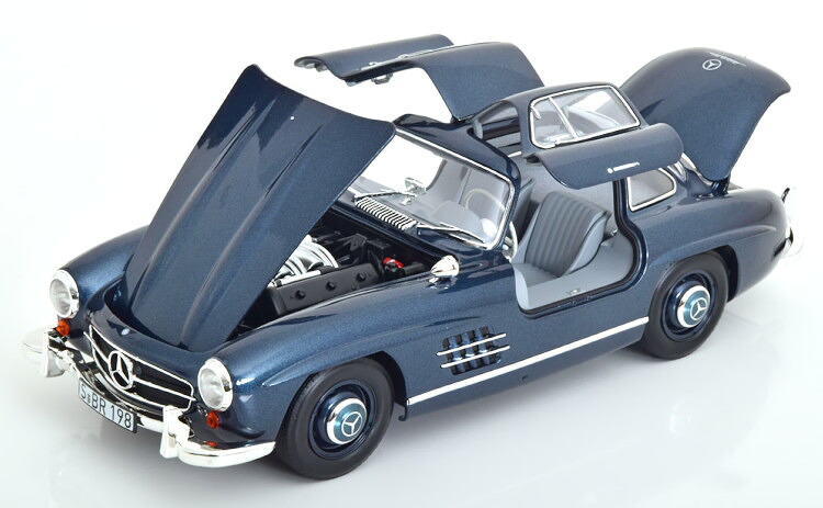 ノレブ 1/18 メルセデス 300SL 1954-1957 ブルーメタリック 特別～版 開閉Norev 1:18 Mercedes 300SL 1954-1957 bluemetallic special edition of Mercedes