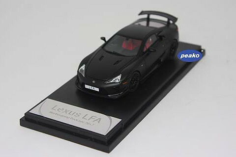 ピーコ 1/43 トヨタ LFA ニュルブルクリンク パッケージ マットブラック PEAKO 1:43 TOYOTA LFA Nurburgring Package Matte black｜Reowide モデルカー カタログ SHOP