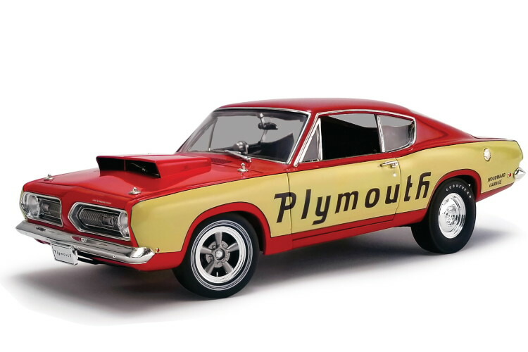 ACME 1/18 プリムス・バラクーダ N 0 スーパーストック テストミュール 1968 レッド/イエロー 462台限定 ACME MODELS 1/18 PLYMOUTH BARRACUDA N 0 SUPER STOCK TEST MULE 1968 RED YELLOW LIMITED 462 ITEMS｜Reowide モデルカー カタログ SHOP