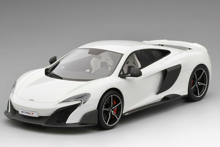 TOP SPEED 1/18 マクラーレン 675LT 二酸化ケイ素 白いこと 999台押さえる TOP SPEED 1:18 McLaren 675LT Silica White Limited999 pcs