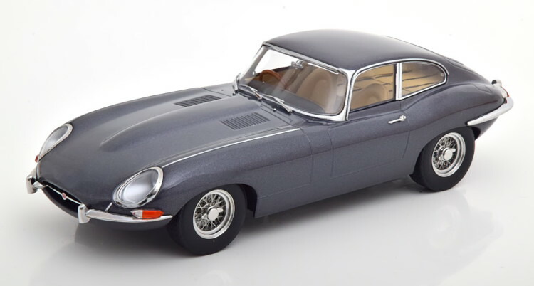 KK-SCALE 1/18 ジャガー Eタイプ クーペ 1 シリーズ RHD 1961 メタリックグレー クリーム 500台限定 KK-Scale 1:18 Jaguar E-Type Coupe Series 1 RHD 1961 greymetallic Interieur creme Limited Edition 500 pcs｜Reowide モデルカー カタログ SHOP