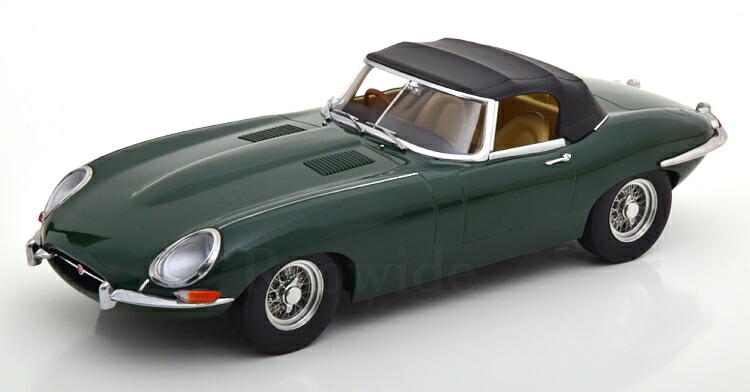 KK-SCALE 1/18 ジャガー E印字機 1 つづき物 RHD オープンカー クローズド 1961 幽々たる緑であること 500台制限事項 KK-Scale 1:18 Jaguar E-Type Series 1 RHD Convertible closed 1961 darkgreen Limited Edition 500 pcs 乗り物のおもちゃ-おもちゃ