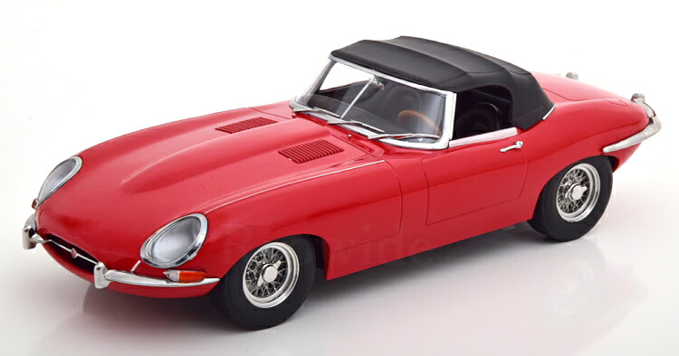 KK-SCALE 1/18 ジャガー Eタイプ 1 シリーズ LHD コンバーチブル クローズド 1961 レッド 500台限定 KK-Scale 1:18 Jaguar E-Type Series 1 LHD Convertible closed 1961 red Limited Edition 500 pcs|Reowide モデルカー カタログ SHOP