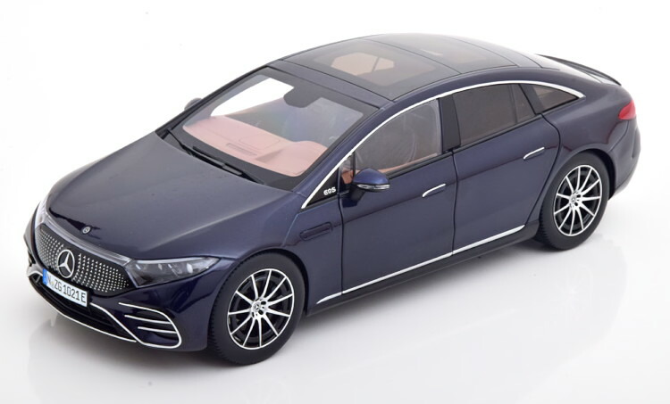 NZG 1/18 メルセデス EQS 2022 ダークブルーメタリック 開閉NZG 1:18 Mercedes EQS 2022 darkblue-metallic｜Reowide モデルカー カタログ SHOP