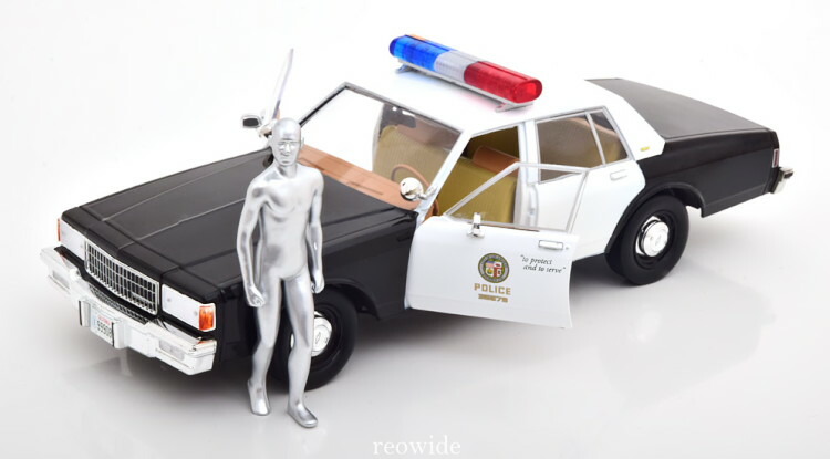 1987　シボレー・カプリス　メトロポリタン・ポリス ウィズT-1000フィギア Amazon.com: 1987 Chevrolet Caprice Metropolitan Police Black