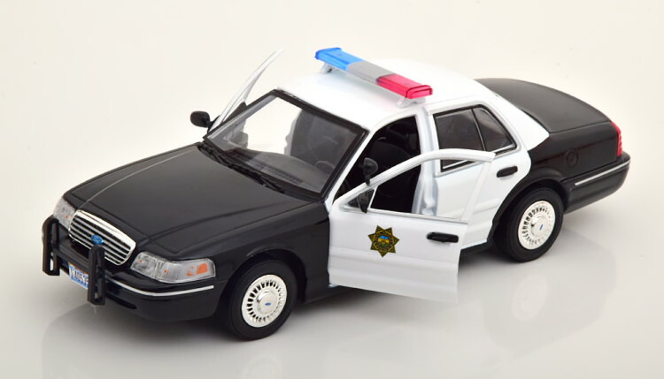 緑であることともし火 コレクティブル 1/24 ジェラルド・r・フォード ジャケット冠 ビクトリア リノ 911 1998 開閉Greenlight Collectibles 1:24 Ford Crown Victoria Reno 911 1998 Dangle ミニカー・トイカー-乗り物のおもちゃ
