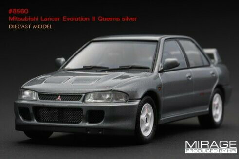 HPI RACING 1/43 三菱 ランサー エボ2 クイーンズ しろがね色 ラリーHPI RACING 1:43 Mitsubishi Lancer Evo2 Queens Silver Rally