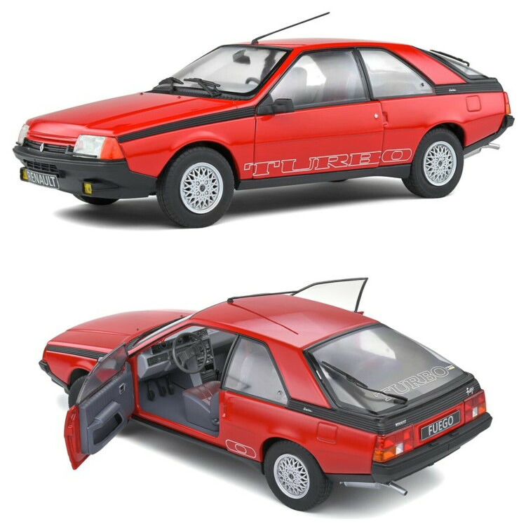 ソリド 1/18 ルノー フエゴ ターボ 1980 レッドSolido 1:18 Renault Fuego Turbo 1980 red|Reowide モデルカー カタログ SHOP