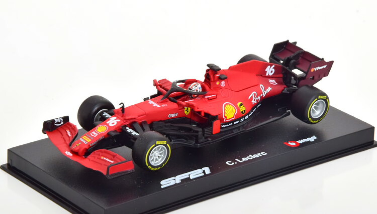 ブラーゴ 1/43 フェラーリ 空想科学小説21 2021 ルクレールBburago 1:43 Ferrari 空想科学小説21 2021 Leclerc 乗り物のおもちゃ-車