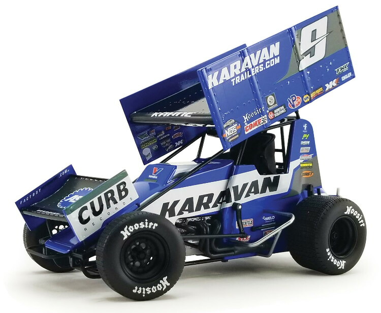 ACME 1/18 ジェラルド・r・フォード USA 野球クラブ 隊商 トレーラ #9 疾駆鉄道車両 2021 ケーシー・ケインACME 1:18 FORD USA TEAM KARAVAN TRAILERS N 9 SPRINT CAR SEASON 2021 K.KAHNE