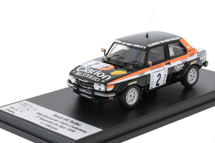 TROFEU 1/43 サーブ ターボ #2 ラリー ブックル ド スパ 1980 スティグ・ブロンクビストTROFEU 1:43 SAAB 99 TURBO #2 RALLY BOUCLES DE SPA 1980 STIG BLOMQVIST / BJORN CEDERBERG｜Reowide モデルカー カタログ SHOP