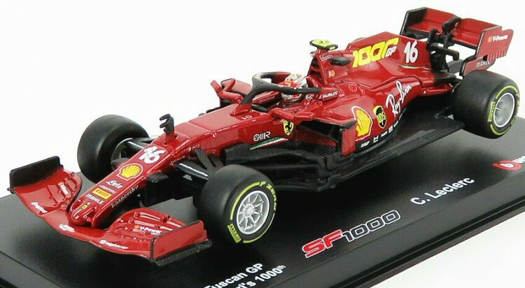 ブラーゴ 1/43 フェラーリ F1 空想科学小説1000 野球クラブ スクーデリア #16 8nd トスカーナGP ムジェロ  2020 ルクレール 飛行士 BURAGO 1:43 FERRARI F1 空想科学小説1000 TEAM SCUDERIA FERRARI N 16 8th TOSCANA GP MUGELLO 2020 C.LECLERC CON PILOTA E VETRINA おもちゃ-ミニカー・トイカー