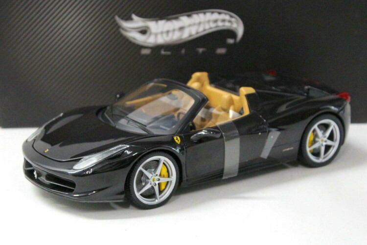 HOT WHEELSホットウィール フェラーリ458スパイダー ブラック1/43 HOT WHEELSホットウィール フェラーリ458スパイダー ブラック1