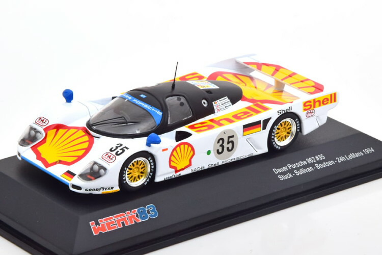 ベルク83 1/43 ポルシェ ダウアー 962 #35 24時間 ル・マン 1994 Werk83 1:43 Porsche Dauer 962 No 35 24h Le Mans 1994 Stuck/Sullivan/Boutsen