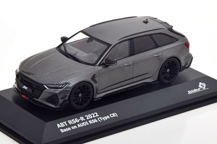 ソリド 1/43 アウディ ABT RS6-R アバント 2022 グレーメタリックSolido 1:43 Audi ABT RS6-R Avant 2022 greymetallic｜Reowide モデルカー カタログ SHOP